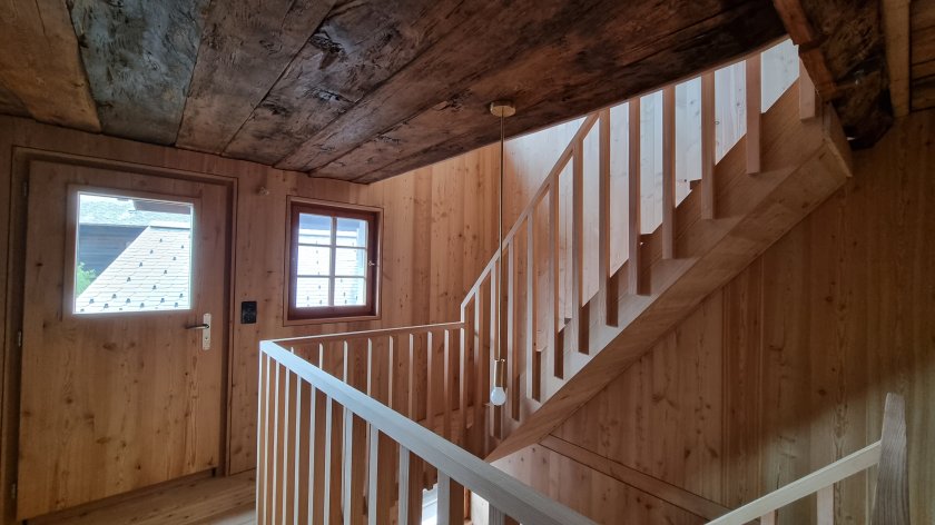 Eingang Obergeschoss nach Einbau offene Treppengalerie
