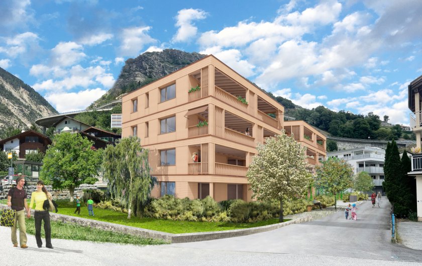 Neubau Naturhüs im Minergie-P Standart, Steg